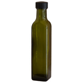 250ml Quadra Antique Green with Hand-Applied ROPP Top Integral Pourer