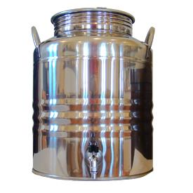 Superfustinox Stainless Steel Fusti with Spigot -- 20 liter