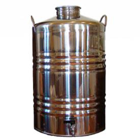 Superfustinox Stainless Steel Fusti with Spigot -- 50 liter