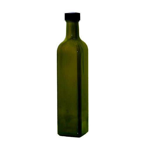 500ml Quadra Antique Green with Hand-Applied ROPP Top Integral Pourer